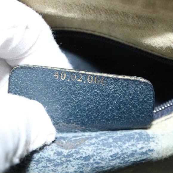 GUCCI GG Supreme Sherry Line Hand Bag PVC Navy Red 40 02 006 Auth 69897 - Picture 12 of 16